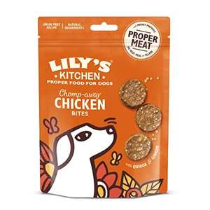 Lily's Kitchen Dog Treats Chomp-Away Chicken Bites (8 x 70 g) £7.50 @ Amazon