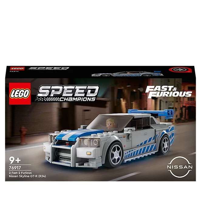 LEGO Speed Champions 2 Fast 2 Furious Nissan Skyline GT-R (R34) 76917 £15 at checkout free collection @ Asda George
