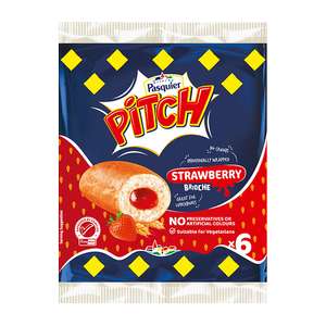 Pitch Strawberry Brioche Roll 6 pack 225g Clubcard Price + 50p off with Shopmium app (selected stores only)