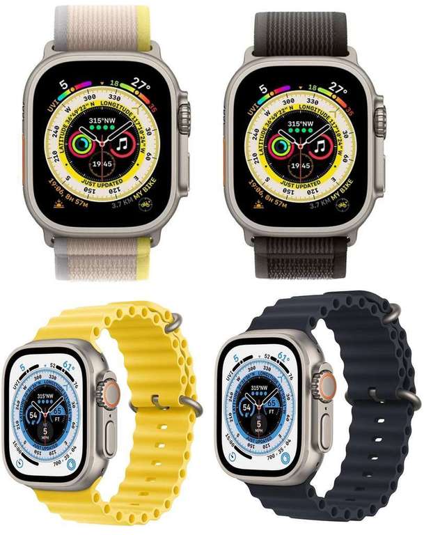 Apple Watch Ultra GPS+Cellular Smartwatch 49 mm, Silver