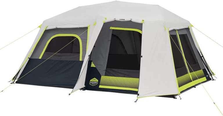 Core 10 Person Full Fly Tent, Built-In LED Lighting System, £199.98 Delivered Membership Required @ Costco