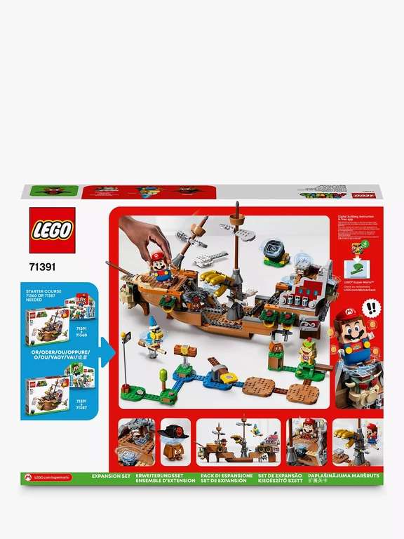 Lego Super Mario 71391 Bowser’s Airship Expansion Set - £56.63 @ Amazon France