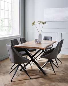 Karter Large Dining Table and 6 Chairs £612.99 delivered @ JD Williams