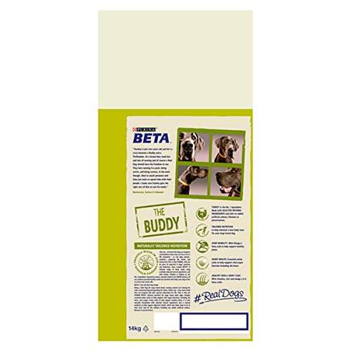 Beta Adult Large Breed Dry Dog Food Turkey 1 x 14kg pack £14.09 @ Amazon (Prime Exclusive Offer)