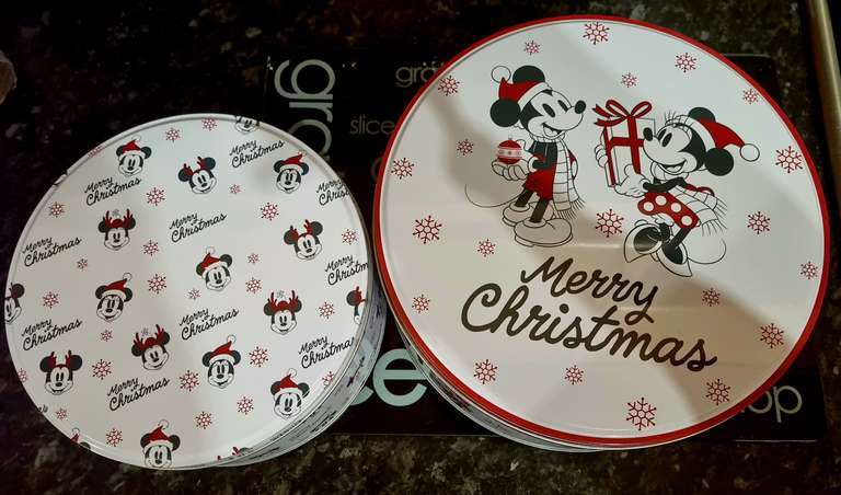 Disney Mickey and Minney Mouse cake tins x2 for £1.75 at Asda (Chadderton)