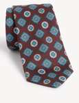 M&S Collection Geometric Italian Pure Silk Tie - £6 (Free Click & Collect) @ Marks & Spencer