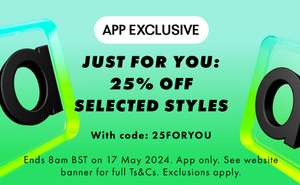 Up to 70% off Sale + Extra 25% off Selected lines with in app only code