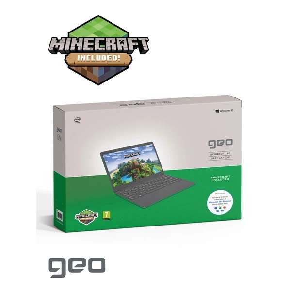 GeoBook 140 Minecraft Edition 14" Green Laptop - £129 @ Smyths Toys
