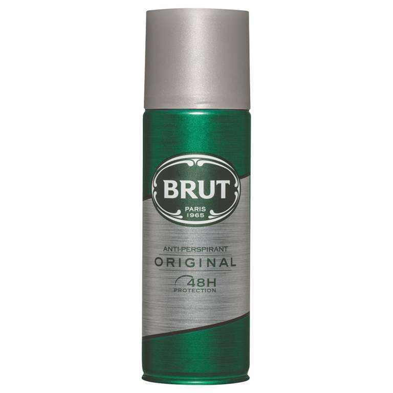 Brut Original Anti-Perspirant 200ml - £1.25 + Free Click & Collect (Limited Availability) @ Wilko