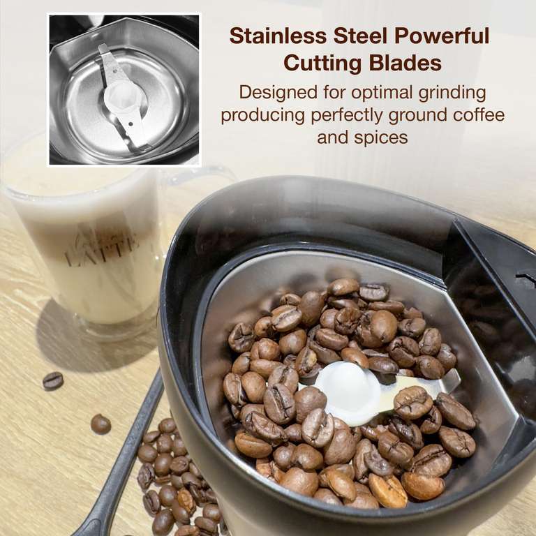 Andrew James Electric Coffee Grinder, Bean, Nut & Spice Grinder- sold by AJ Homewares