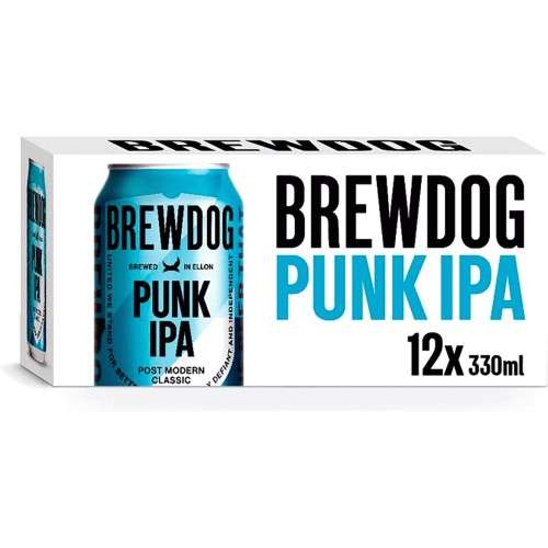 Brewdog Punk IPA reduced to £4.80 for 12 cans in Morrisons, Seaford