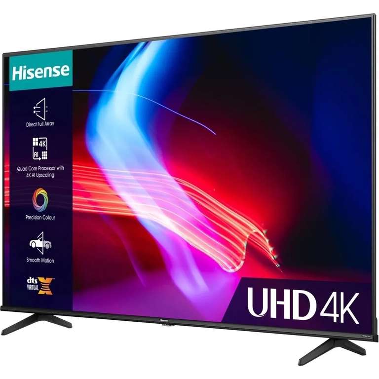 Hisense 55A6KTUK 6 Series 4K Ultra HD Smart TV - Black with code. Sold by Marks Electrical (UK mainland)
