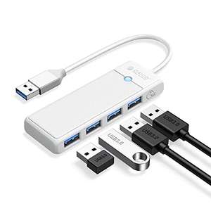 ORICO 4-Port USB Hub, USB 3.0 Hub 0.15m three colours with voucher (Orico Official Store FBA)
