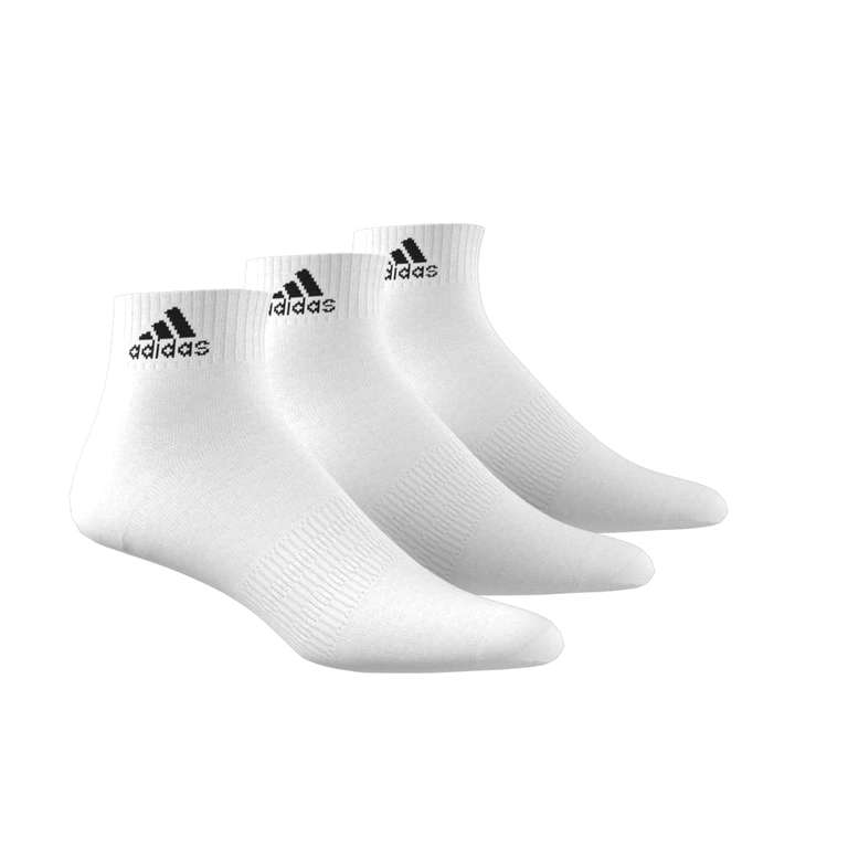 adidas Thin and Light Socks (3 Pairs) - Sizes 7/8 Years and M-XL