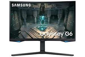 Samsung Odyssey G6 LS32BG650EUXXU 32" Curved Smart Gaming Monitor with Speakers - QHD 2560x1440, 240Hz, 1ms