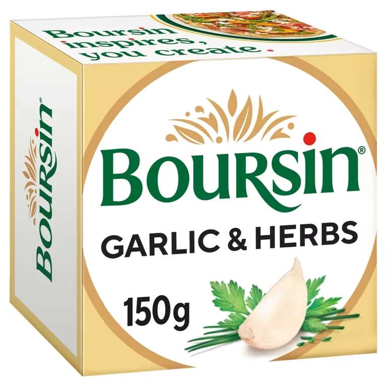 Boursin Garlic & Herb Soft French Cheese 150g