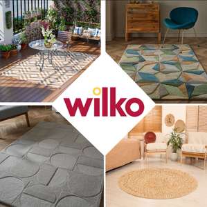 Save Up to 50% on Indoor & Outdoor Rugs at Wilko (over 1200 lines + free delivery over £50)