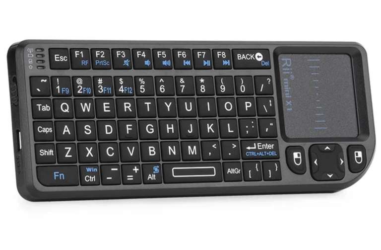 Rii X1 2.4GHz Mini Wireless Keyboard English/ES/FR Keyboards with TouchPad - Sold by Rii Official Store (New Customers)