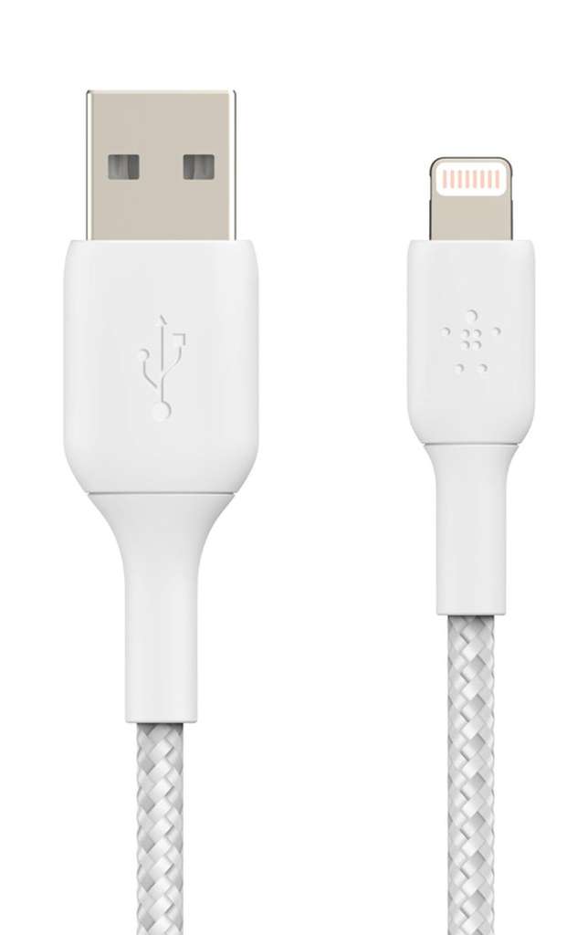 Mobile Phone Accessories Mobile Phone Cables & Adapters Belkin BELKIN BOOST  CHARGE LIGHTNING TO USB BRAIDED CABLE MFI 15CM 12W NEW CAA002BT0MBK  