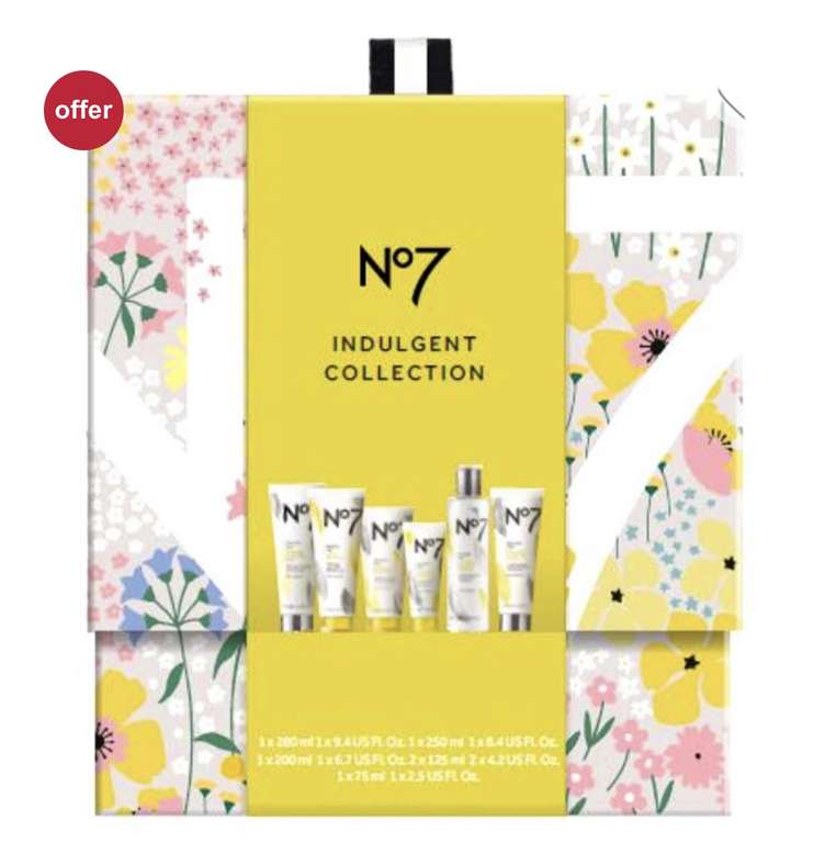 No7 Indulgent Collection Gift Set (Worth £65) - £14 + £1.50 Click & Collect @ Boots