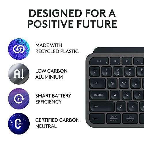 Logitech MX Keys S Wireless Keyboard QWERTY UK English - Graphite - £89.99 @ Amazon