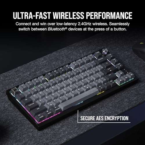 CORSAIR K65 PLUS WIRELESS 75% RGB Hot-Swappable Mechanical Gaming Keyboard Amazon