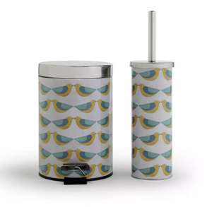 Habitat Bin and Brush Set - Kissing Birds Just £5.40 with free Click and collect From Argos