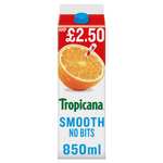 Tropicana Orange Smooth / with bits 850ml for 29p @ Farmfoods Luton
