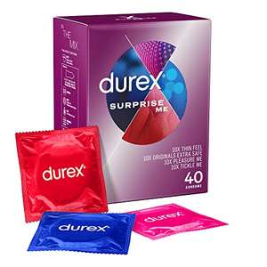 Durex Surprise Me Variety Condoms Pack of 40 - £13.50 but £10.79 or less with voucher + Subscribe&Save