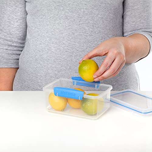 Sistema KLIP IT Food Storage Containers 1L Stackable, Nestable & Airtight Fridge/Freezer Food Boxes with Lid - 3 count - £5 @ Amazon