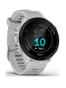 Garmin Forerunner 55 GPS Running Smartwatch - White - £129 With Free Collection @ Very