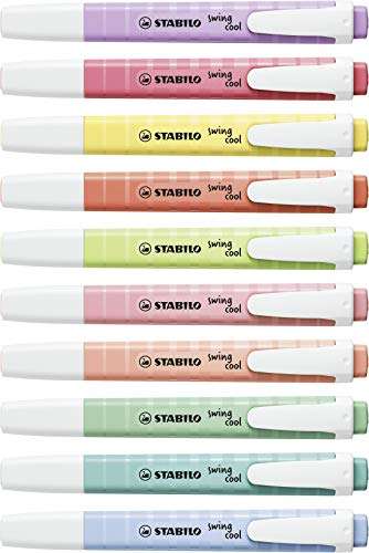 Highlighter - STABILO swing cool Pastel - Pack of 8 - Assorted Colours - £9.75 @ Amazon