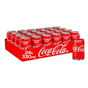 2x Coca-Cola Original Taste 24 x 330ml (48 total) (Online Only / Free Delivery Over £40)