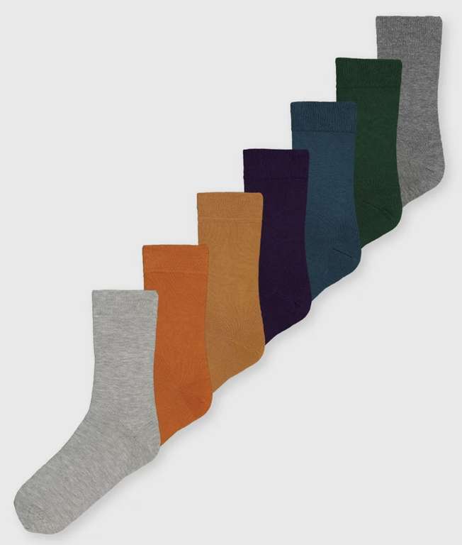 7 Pack - Stay Fresh Socks (Sizes 6.5 - 12) - £2.40 + Free Click & Collect @ Sainsbury’s TU Clothing