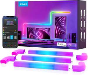 Govee Glide H6062 RGBIC Smart Wall Light ( 8 straight pieces + 4 corners / Music Sync LED / Alexa / Google ) w/voucher @ Govee UK / FBA