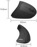 Anker AK-UBA 2.4G Wireless Vertical Ergonomic Optical Mouse, 800 / 1200 /1600 DPI, 5 Buttons - Sold By Anker Direct FBA