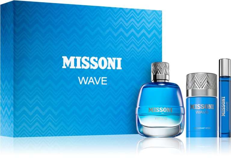 Missoni Wave Pour Homme Eau de Toilette Spray 100ml Gift Set £33 with code @ Escentual
