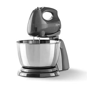 Breville Flow Electric Hand and Stand Mixer | 3.5L Stainless Steel Rotating Bowl | with Beaters & Dough Hooks - £32.80 @ Amazon