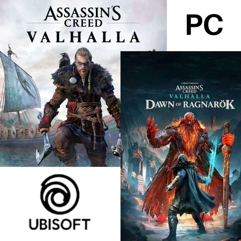 Assassin's Creed Valhalla Standard Edition + Dawn of Ragnarök DLC for PC £16.10 using code @ Ubisoft