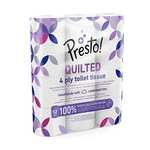 168 Rolls of Presto! Quilted Toilet Rolls - £63 / £50.40 With Code new customer code (Select Locations / Prime Members) via Amazon Fresh