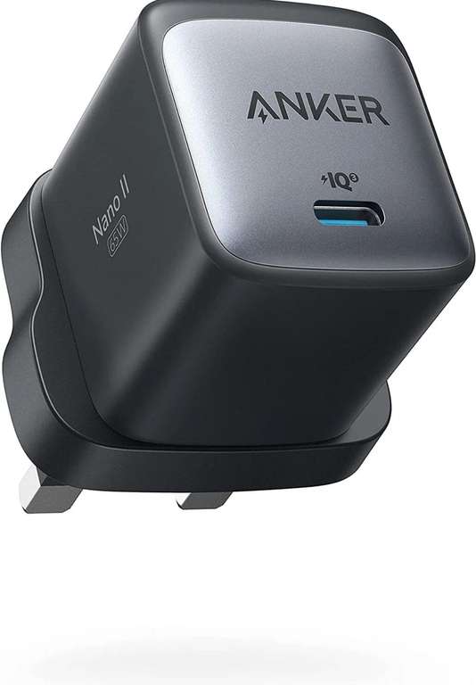 REFURBISHED Anker Nano II 65W GaN II PPS Fast Charger Adapter for /iPhone/MacBook/Galaxy/XPS w/code - Anker Refurbished