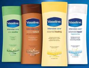 Vaseline Intensive Care Body Lotion 400ml (Cocoa/Aloe/Healing/Repair) £2.50 with advantage Card - £1.50 collection at Boots