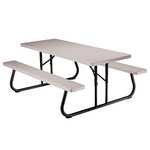 LIFETIME 22119 6 ft (1.83 m) Picnic Table (putty)