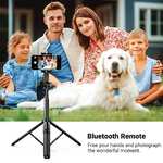 UGREEN iPhone Tripod Stand Selfie Stick Bluetooth Remote 63”/1.6m Tall Adjustable Portable Phone Filming Holder W/voucher UGREEN GROUP FBA