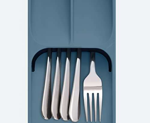 Joseph Joseph Drawer Store - Compact Cutlery Drawer Organizer, 5 compartments, holds 24+ pieces - Blue £9.60 @ Amazon