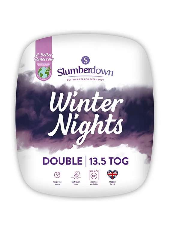 Slumberdown Winter Nights 13.5 tog Duvet - Single £11 - Double £13 - free c&c
