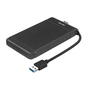 TeckNet 2.5" USB 3.0 External Hard Drive Disk Enclosure, Detachable Case for 9.5mm 7mm SATA HDD/SSD, Tool-free Installation - By Tecknet