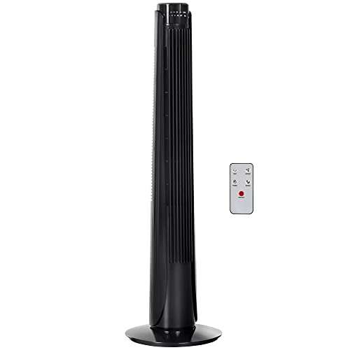 HOMCOM 36" Oscillating Tower Fan with Remote Control - Sold by MHSTAR