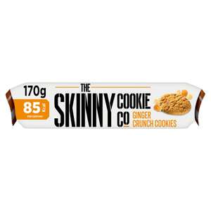 the skinny cookie co Ginger Crunch/Chocolate Chip £1.25 Clubcard price @ Tesco