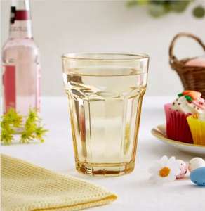 Soda Glass Available in Three Colours (Pink, Light Yellow and Lilac) - Free C&C